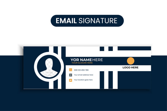 "Modern Business Email Signature Banner Template &ndash; PSD/AI Format"