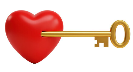 Isolated Key Opening Heart