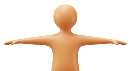 Isolated Human 3D Model