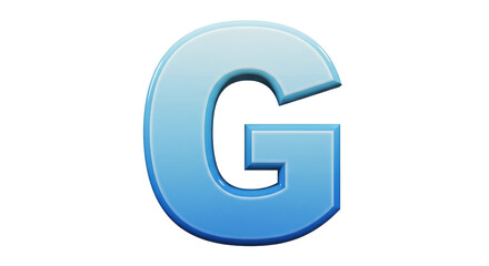 Fototapeta premium Isolated Blue Letter G