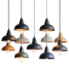 Ceiling Lights isolated on transparent background.