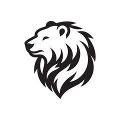 Fototapeta premium polar bear vector silhouette clip art logo design