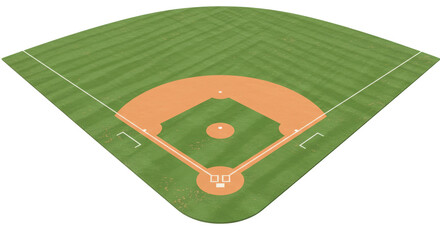 Isolated Baseball Field