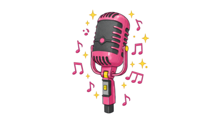 Isolated Vintage Microphone