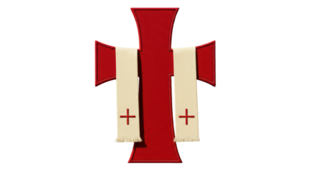 Isolated Maltese Cross