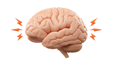 Isolated Brain with Lightning
