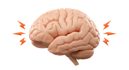 Isolated Brain with Lightning