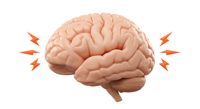 Isolated Brain with Lightning