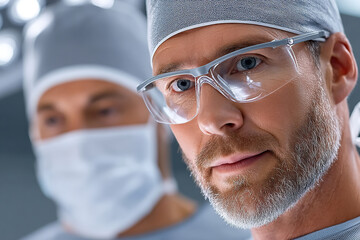 Surgical team prepares for a critical operation in a modern operating room