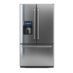 Refrigerator isolated on transparent background.