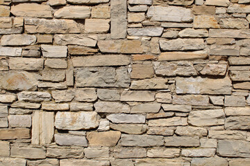 Mur en pierre naturelle de parement