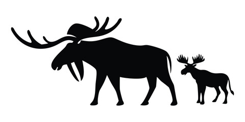 silhouette of a deer