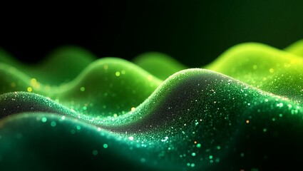 Black green lime yellow white abstract background. Color gradient ombre blur. Line wave liquid fluid. Noise grain mesh.
 Bright fresh light neon glow glitter metallic foil. Design.