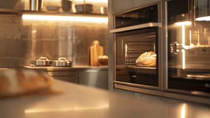 Modern minimalist interior living room warm colors