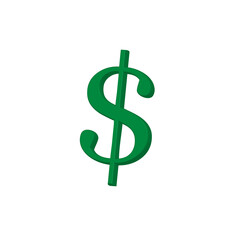 green dollar symbol