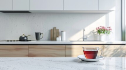 Fototapeta premium Modern minimalist kitchen interior design