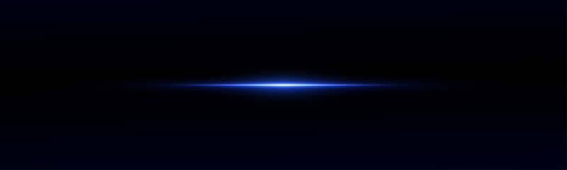 Horizontal neon flash of light, Glowing stripes. Laser beams. Light movement and speed lines in neon color. Lens flare, explosion, shine, line, sun flare.
