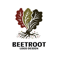 Obraz premium Beetroot Vector Logo Design