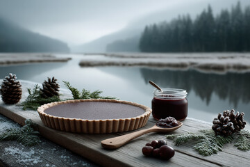 Winter Dessert by the Lake