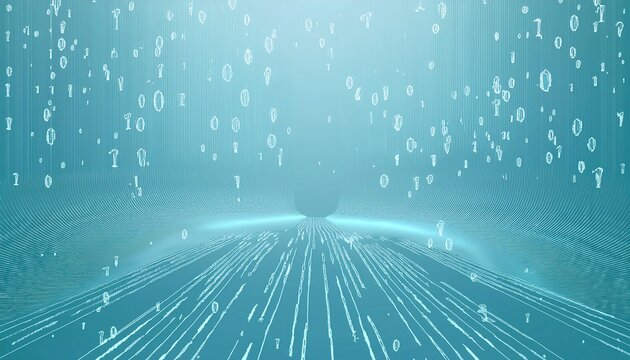 abstract digital binary code, computer matrix data falling numbers concept background, graphic resource