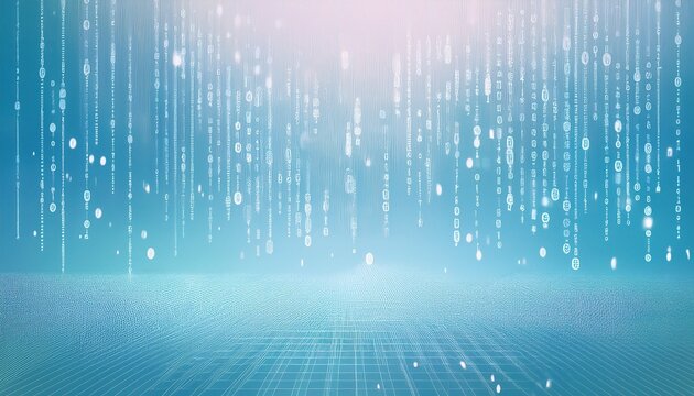 abstract digital binary code, computer matrix data falling numbers concept background, graphic resource