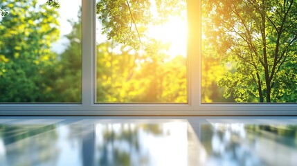 Morning Light Through Glass, Soft Reflections, Minimal Serenity
