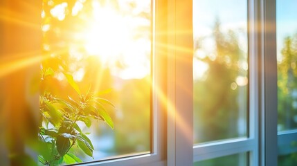 Morning Light Through Glass, Soft Reflections, Minimal Serenity
