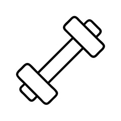 Isolated dumbbell vector illustration for fitness gym workout and exercise equipment design icon