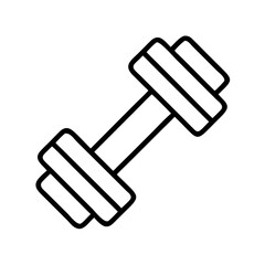 Dumbbell weight training equipment for fitness gym workout strength exercise vector illustration
