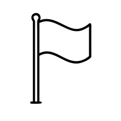 Obraz premium Vector illustration of a simple flag icon for web design and graphic design projects use flag symbol