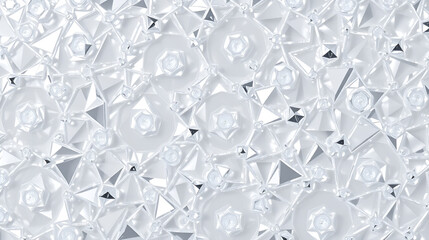 Continuous   crystal pattern