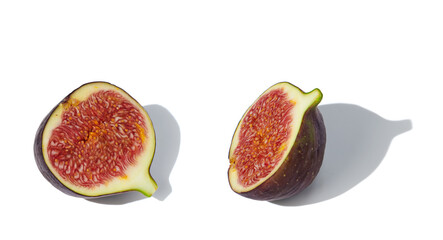 Fresh fig isolated on white background