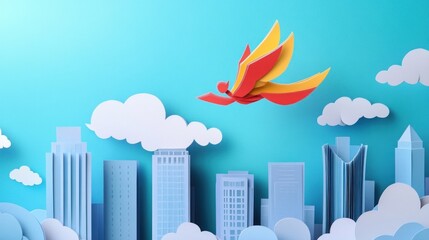 abstract background with clouds