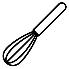 "Printable whisk icon design for restaurant menus and kitchen tools. Perfect for digital use."









