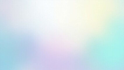 Pastel blue purple lilac lavender green turquoise agua teal yellow beige white abstract background. Color gradient ombre. Noise grain granular particle spray. Line wave. Light soft pale. Metallic foil