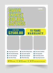 Solar Energy Flyer Design Template