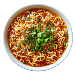 Ramen isolated on transparent background.