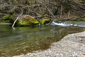 Der Eistobel im Allgäu, eine in der letzten Eiszeit entstandenen Schlucht 