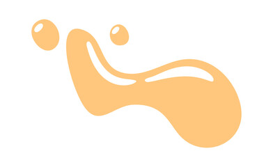 Make-up foundation smear hand drawn