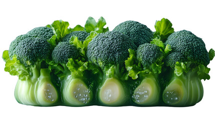 Fresh Broccoli Florets Green Vegetable Closeup Healthy Food Photography
