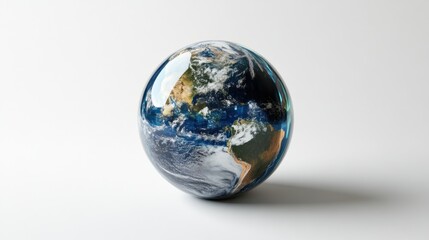 Globe with Earths Continents and Oceans HighResolution 3D Rendered Image for Environmental