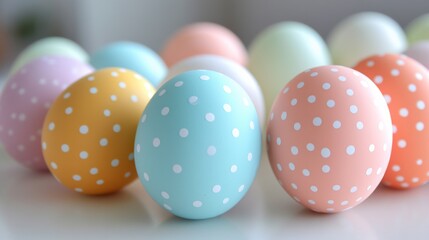 Bright spring egg decor