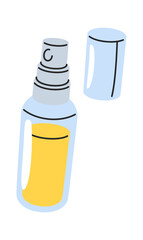 Aroma spray bottle hand drawn