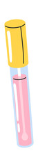 Liquid gel lipstick hand drawn
