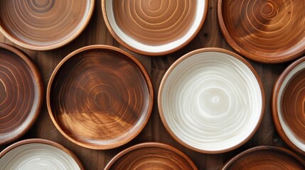 Natural oval shaped objects textures