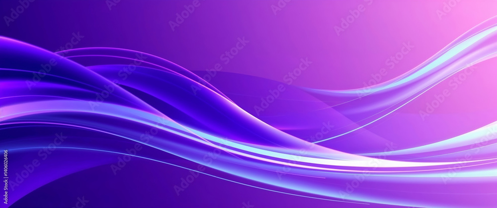 Aufkleber abstract purple waves flowing seamlessly creating a vibrant design