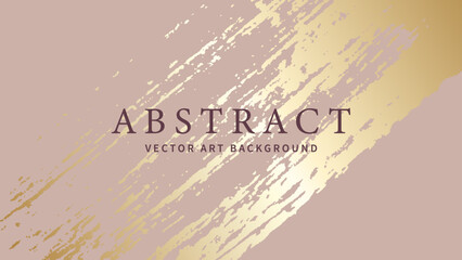 Obraz premium Abstract elegant design with gold pattern on pink background. Premium vector illustration for invitation, flyer, cover, luxe invite, business banner, prestigious voucher, social media, ads.