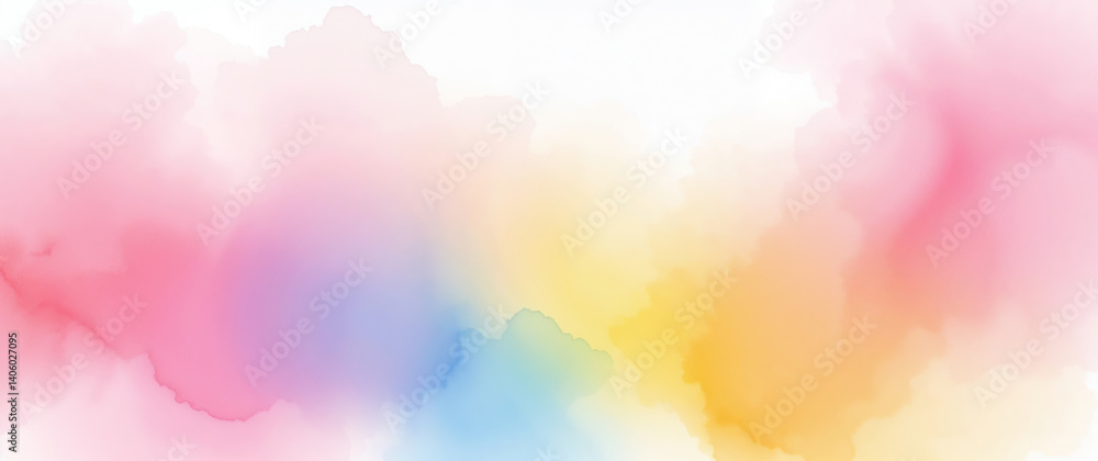 Canvas Prints pastel watercolor background creating a soft and dreamy atmosphere