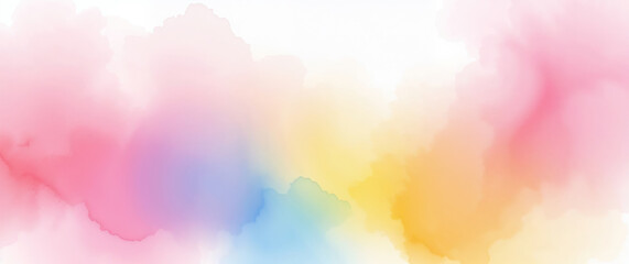 Pastel watercolor background creating a soft and dreamy atmosphere