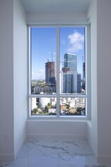  apartment window on tall building